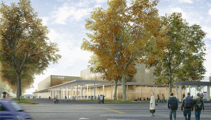 Eine neue Festhalle ist geplant. Wegen der Bauarbeiten gibt es auf dem Bernexpo-Gelände keine Wohnmobilstellplätze für Aussteller und Besucher.
